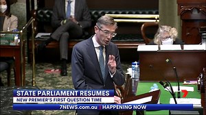 8.6K views · 37 reactions | Dominic Perrottet has faced Question Time for the first time as Premier, with the NSW Parliament returning from a four month break. More local news: 7news.com.au/news/nsw 7NEWS at 6pm. #nswpol #7NEWS | 7NEWS Sydney | Facebook