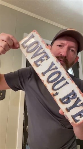 🚪 The Sweetest Send-Off & Welcome Sign! Love You, Bye Metal Sign