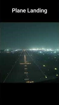 Plane Landing view from Cockpit #plane