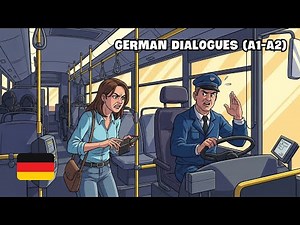 Im Bus – Ein Streit um das Ticket | German dialogues (A1-A2)
