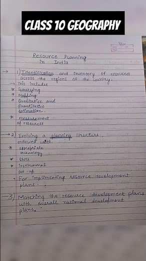 Resource planning in India class 10. Geography chapter 1 Resources and development.