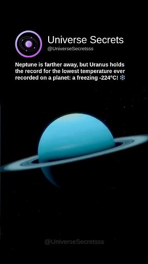 Uranus: The Coldest Place in the Solar System! 🥶