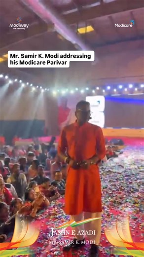 Modicare Official on Instagram: "Mr. @samirmodi addressing his Modicare Parivar and reflecting on the Modicare journey till date. #Modicare #SamirModi #SochBadlo #JashnEAzadi #Balasore"