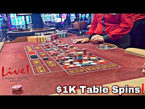 I Hit Big on The First Spin at Live! Casino & Hotel Maryland Roulette Tables. $1K TABLE SPINS