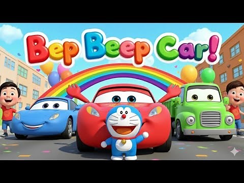 “Beep Beep Car Song 🚗 | Fun Vehicle Rhyme for Kids & Toddlers | Learn Colors & Cars | WonderKidz TV”
