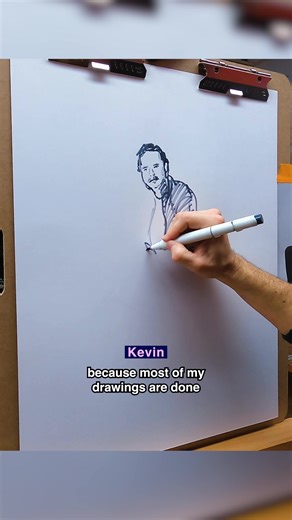 Quick Brush Pen Sketch Drawing in 3 Minutes