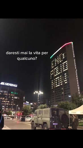 Urban Night Scene with Heartfelt Message