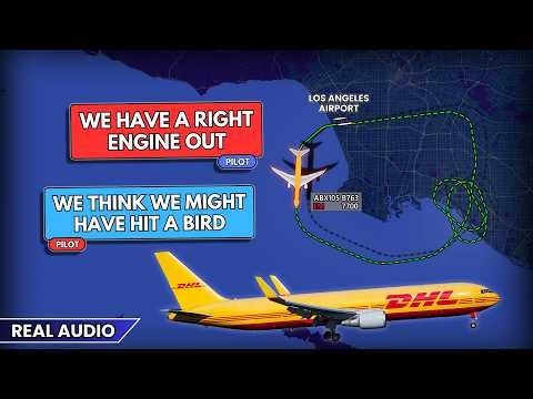 Right engine shut down in flight. Possible bird strike. Airplane returns to LAX Airport. Real ATC