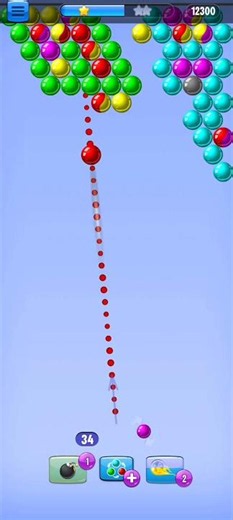 Bubble Shooter Gameplay 🔥 Satisfying Level Clear! Can You Beat This? #shorts