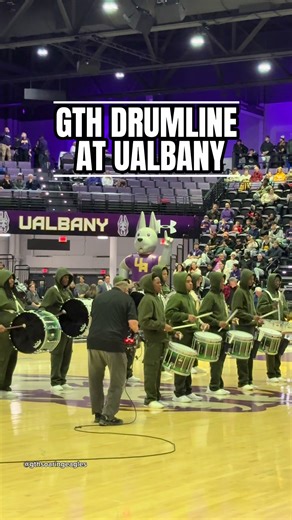 Last week, our GTH drumline had the pleasure of bringing down the house at UAlbany! 🥁 Shoutout to Mr. Spencer, our band director and music teacher, for leading an awesome performance & to our drumline students for absolutely bringing their all. @UAlbany Thank you for having us!#Greentechhigh #Drumline #fyp #UAlbany #UAlbanyMensBasketball Follow us on Instagram ! @gthsoaringeagles
