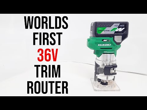 HiKOKI 36v Trim Router from JAPAN | Is the 36v Trim Router BETTER than the 36v 1/2" Plunge Router?