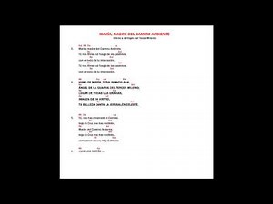 MARIA MADRE DEL CAMINO ARDIENTE - CAMINO NEOCATECUMENAL - LETRA Y NOTAS