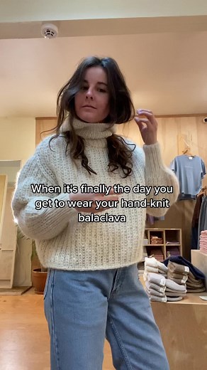 She’s called Marta, she’s locally hand-knit and available in 4 colours.