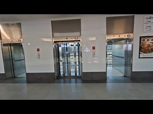 3x Herouth Glass Modded Traction Elevators @ Grand Canyon Mall, Haifa, Israel
