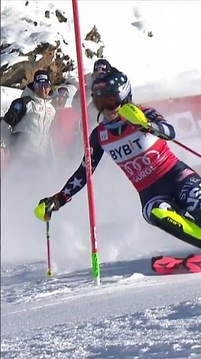 Mikaela Shiffrin is the current leader in Gurgl | FIS Alpine #fisalpine #worldcupgurgl