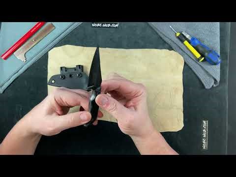 STPMINI1BG10S Stroup Knives Mini Mod 1 Fixed Blade Black