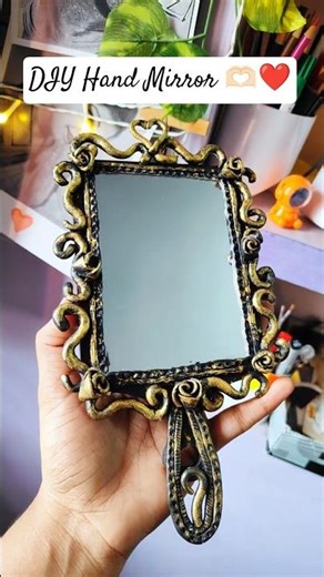 DIY Vintage Hand Mirror #diy #mirrorwork