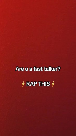 Fast Talking Challenge with Taylor Swift's 'Blank Space' Lyrics