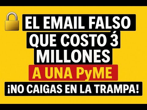 🔐 El Email Falso que Costó 3 MILLONES a una PyME — ¡No Caigas en la Trampa!