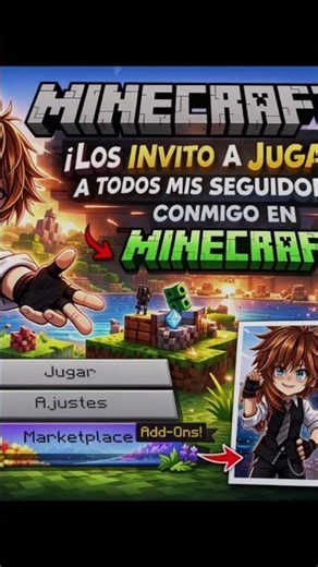 los invito a jugar minecraft con migo