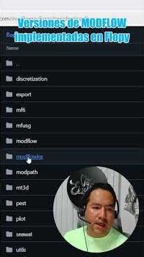 Conozca más sobre las versiones de MODFLOW implementadas en Flopy
