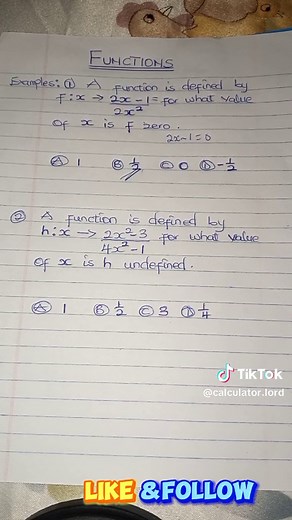 Mastering Function Questions with Calculators
