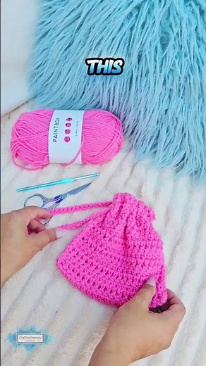 Simple Base for the Drawstring Pouch #crochet