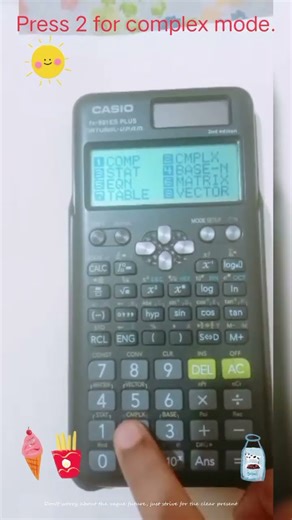 Use Calculator in Complex Mode.#casio