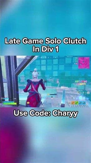 Solo Clutch In Div 1 #charyy #kami #fortnite #fyp #dc