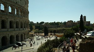 Woman, Coliseum, Summer, Italy