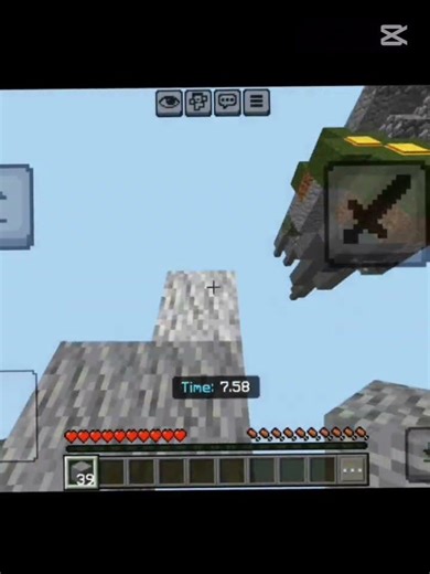 Mcpe icy bridging #minecraft #icybridging #trending