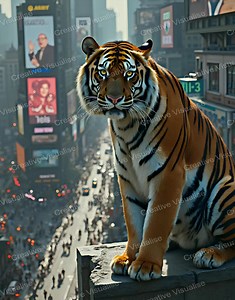 A tiger wallpaper High-Resolution Digital Print, 11000 x 16000 pixels, 300 DPI JPEG