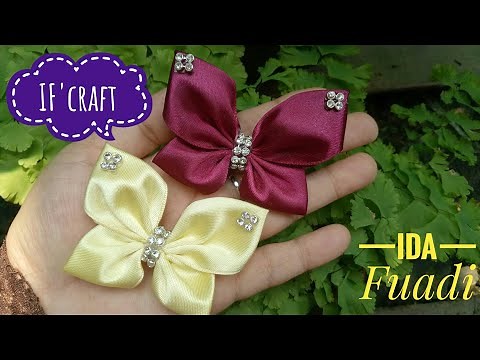 145) DIY Amazing Ribbon Butterfly Making at Home/Easy Butterfly Tutorial, hvordan lage en sommerfugl