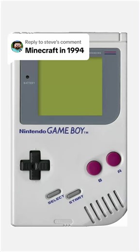 Minecraft in 1994. What’s next? #minecraft #nintendo #gameboy #1990s #2000s #ui