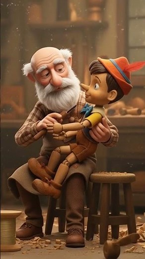 Pinocchio | Geppetto's Wish ✨🪵 #pinocchio #disney #christmas #christmas2025
