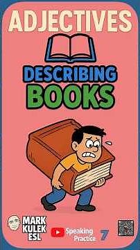 Adjectives: Describe Books 📚 Learn English with Mark Kulek ESL