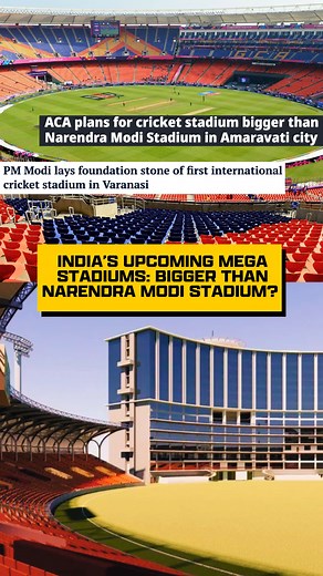 Ahmedabad’s Narendra Modi Stadium currently has a seating capacity of 132,000 🏟️ But by 2030, India could see multiple new cricket stadiums that are even bigger and more futuristic 🇮🇳 Here are some of the proposed new mega stadia in India! #LoveCricket #CricketVideos #IndianCricket | Wisden Cricket