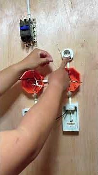 1 switch with 1 bulb and 1 outlet wiring tutorial #electricalconnections #bselectrical #wiring