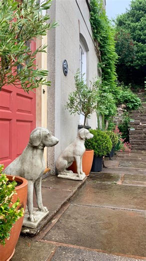 Sheila & Bruce Harvey-Larmar on Instagram: "We weren’t even looking to replace the front door until we found this in the outbuilding, and then it just felt wrong to leave it there. We HAD to restore it. Dating to around 1840, it still had its original hinges, hook and bolt (complete with witch marks!) and was a different colour on the outside, suggesting it was an earlier front door. Once stripped back, it became clear both the door and frame needed proper restoration. The joiner initially said 