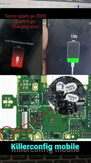 tecno spark go 2020 charhing error | spark 6 charging error solution | #shorts #viral #mobilerepair