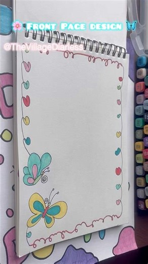 Green Frontpage💚🌸#frontpagedesign#assignment#journal#schoolproject#project#diy#art#handmade#short