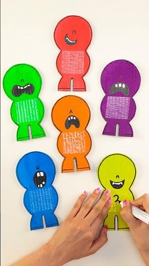 MONSTER MATH FUN! 🧟‍♀️🎨 Cute Monsters to Teach Counting! #shorts #learning