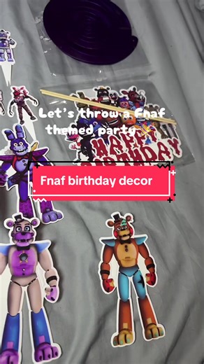 Five nights at Freddy’s fnaf birthday party decor complete set #fnaf #fivenightsatfreddys #birthdayparty #gamers