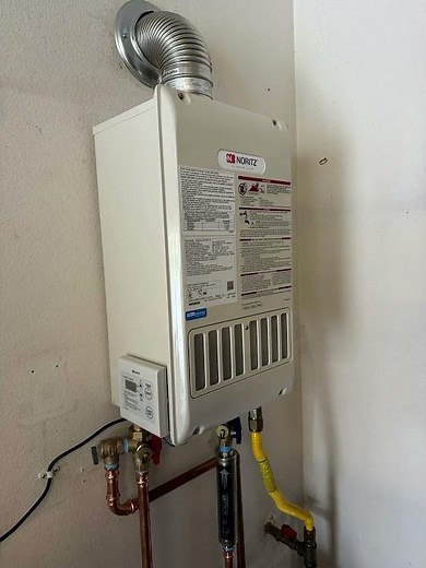 Noritz tankless water heater install. #nortiz
