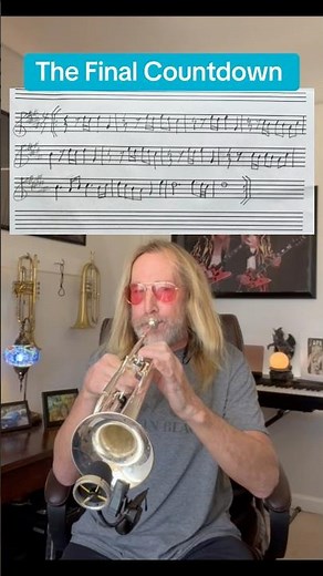 Europe “The Final Countdown” on trumpet #rock #thefinalcountdown #europe #trumpet #fyp #music