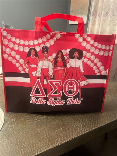 Delta Sigma Theta Shopping Bag - Etsy