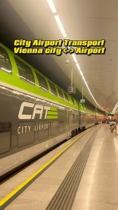 CAT: City Airport Train taken you between Vienna city and Vienna Airport directly and in 19 min. #wienerlinien #transport #flughafen #wien #vienna #viralreels | Vienna Uncovered