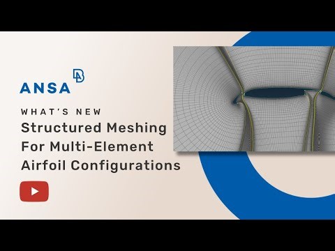 Structured meshing for multi-element airfoil configurations