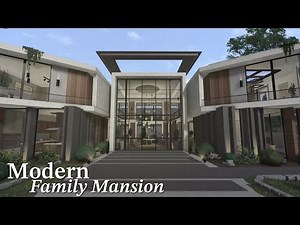 Bloxburg: Modern Family Mansion | Interior Speedbuild | Roblox Bloxburg