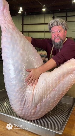 What’s next???? Giant food made with AI 🍗 Follow for impossible meals #chicken #wings #cooling #giant